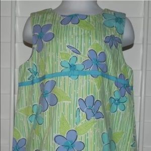 LILLY PULITZER FLORAL PASTEL SHIFT DRESS SIZE 5